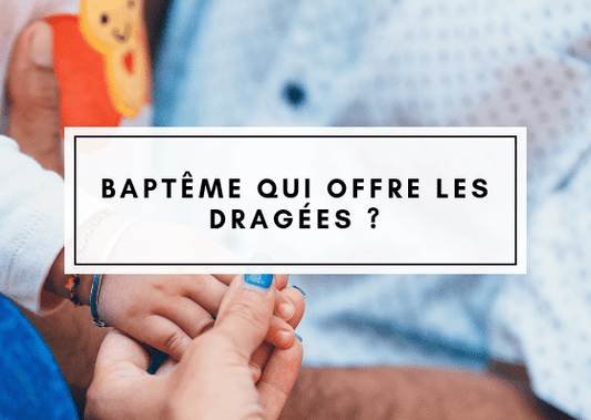 Baptême qui offre les dragées