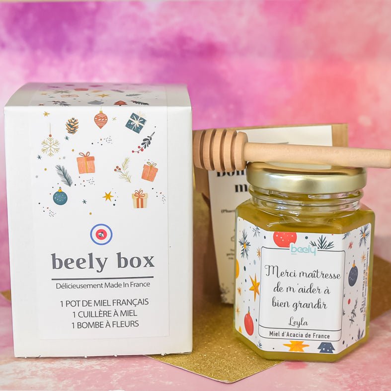 Beely Box : le petit coffret de miel de Noël personnalisé