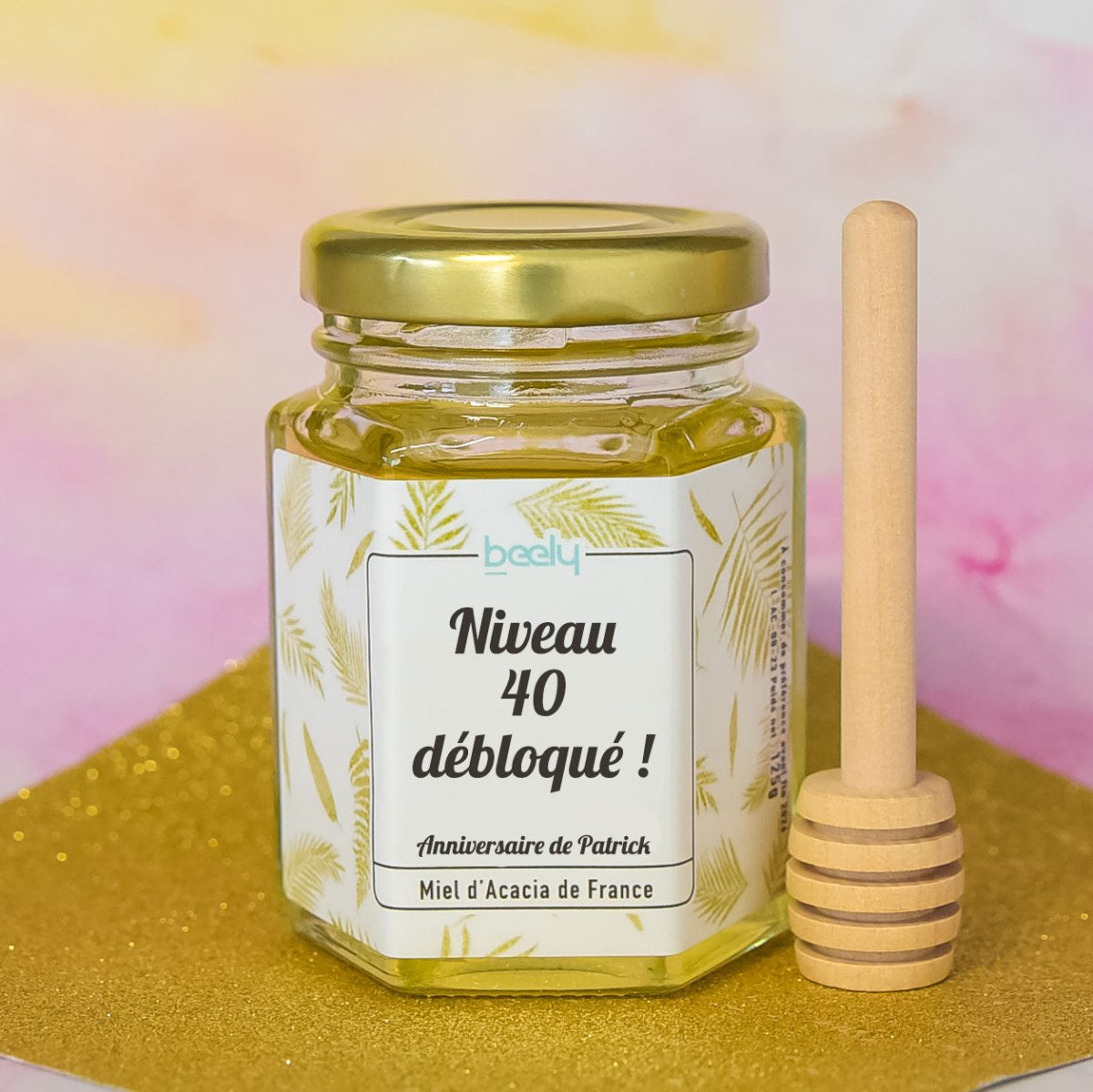 Cadeau invité anniversaire 40 ans - Miel souvenir