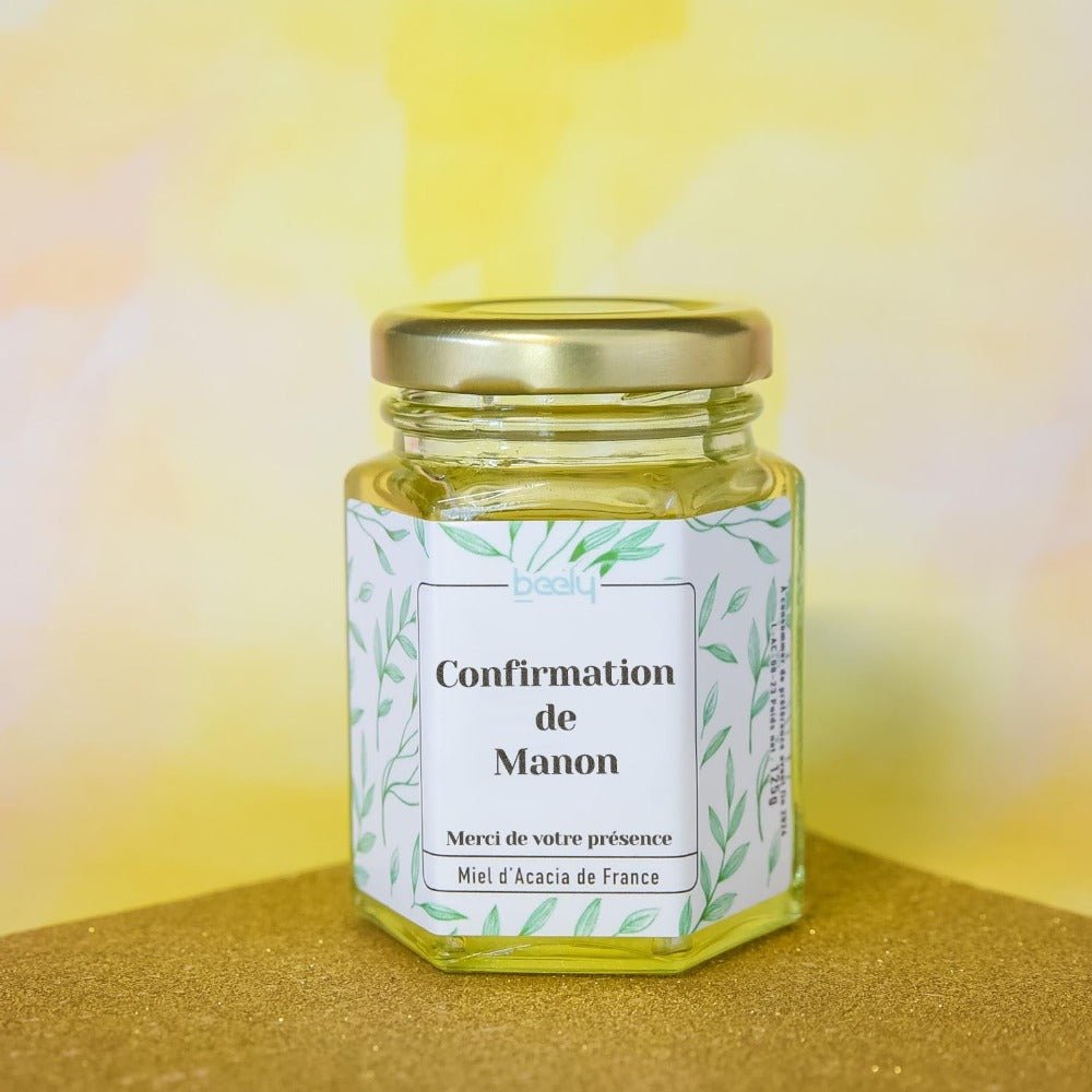 cadeau invité confirmation de fille : du miel