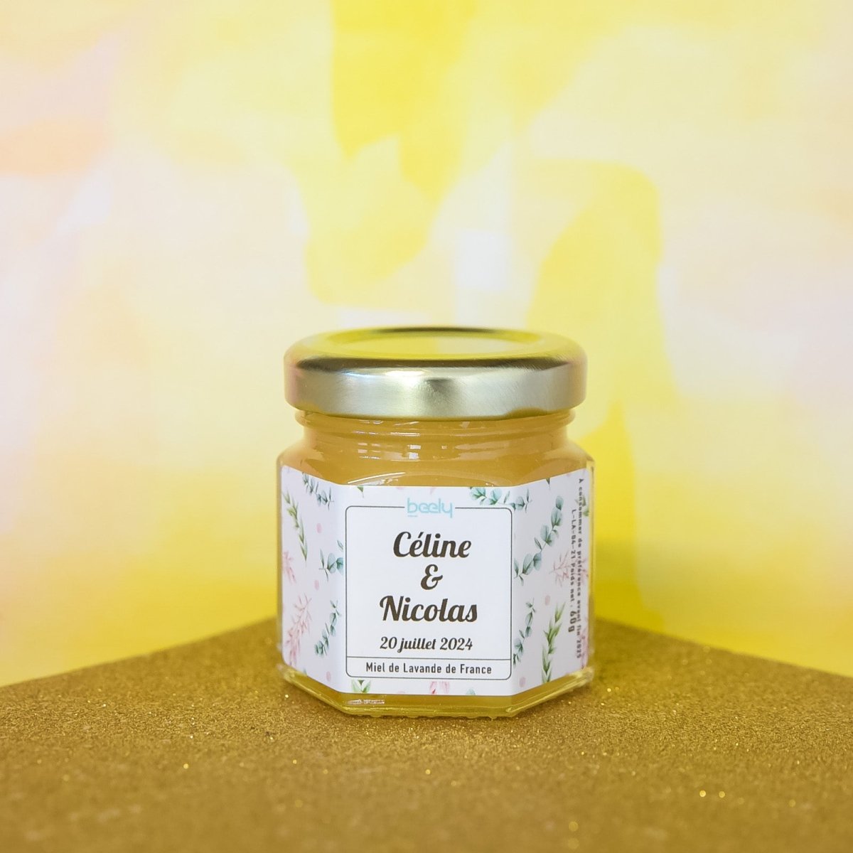 exemple de personnalisation de cadeau invité de mariage champetre