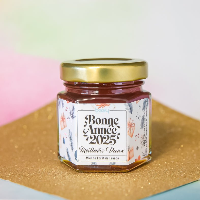 Pot de Miel personnalisé de Noël