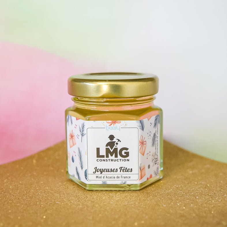 Pot de Miel personnalisé de Noël