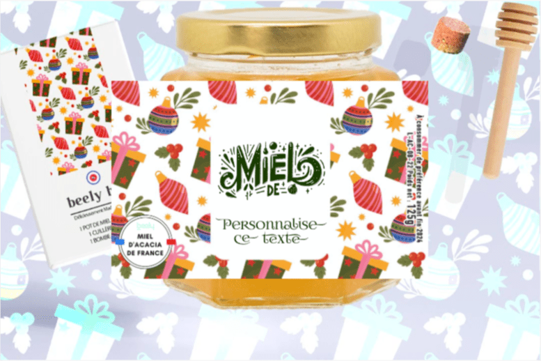 Beely Box de Noël "Miel de" à personnaliser