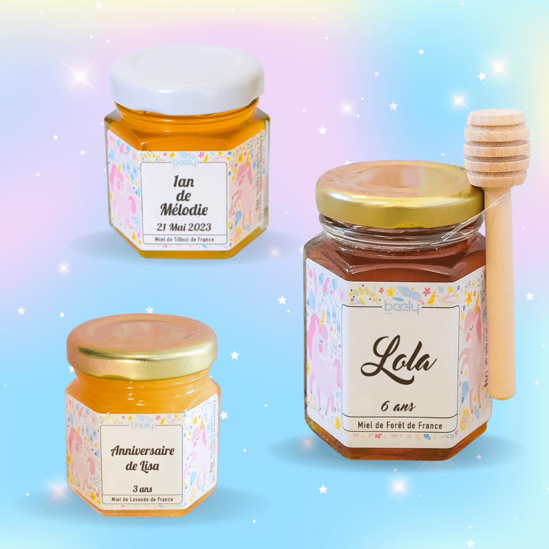 Cadeau invité anniversaire Licorne