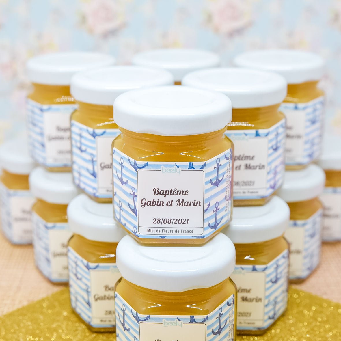 Cadeau Invite Baptême Jumeaux