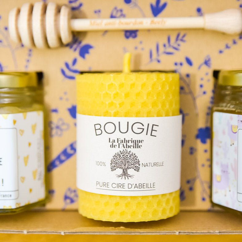 bougie en cire d'abeille française