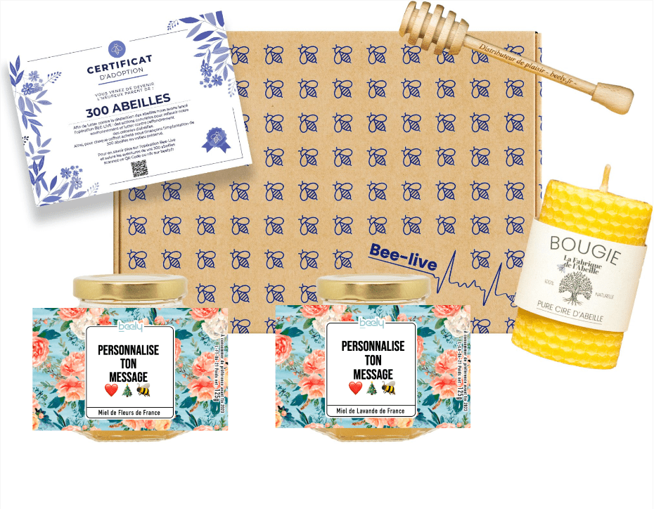 coffret de miel à personnaliser