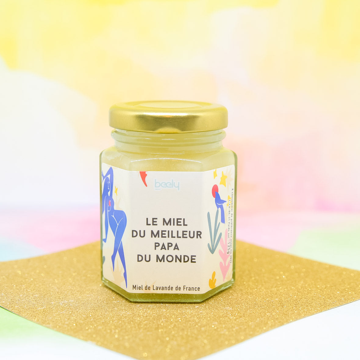 Pot de Miel personnalisé de Noël : la Femme aux Oiseaux