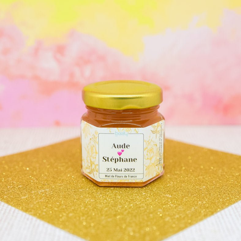 Pot de miel Roses en Or