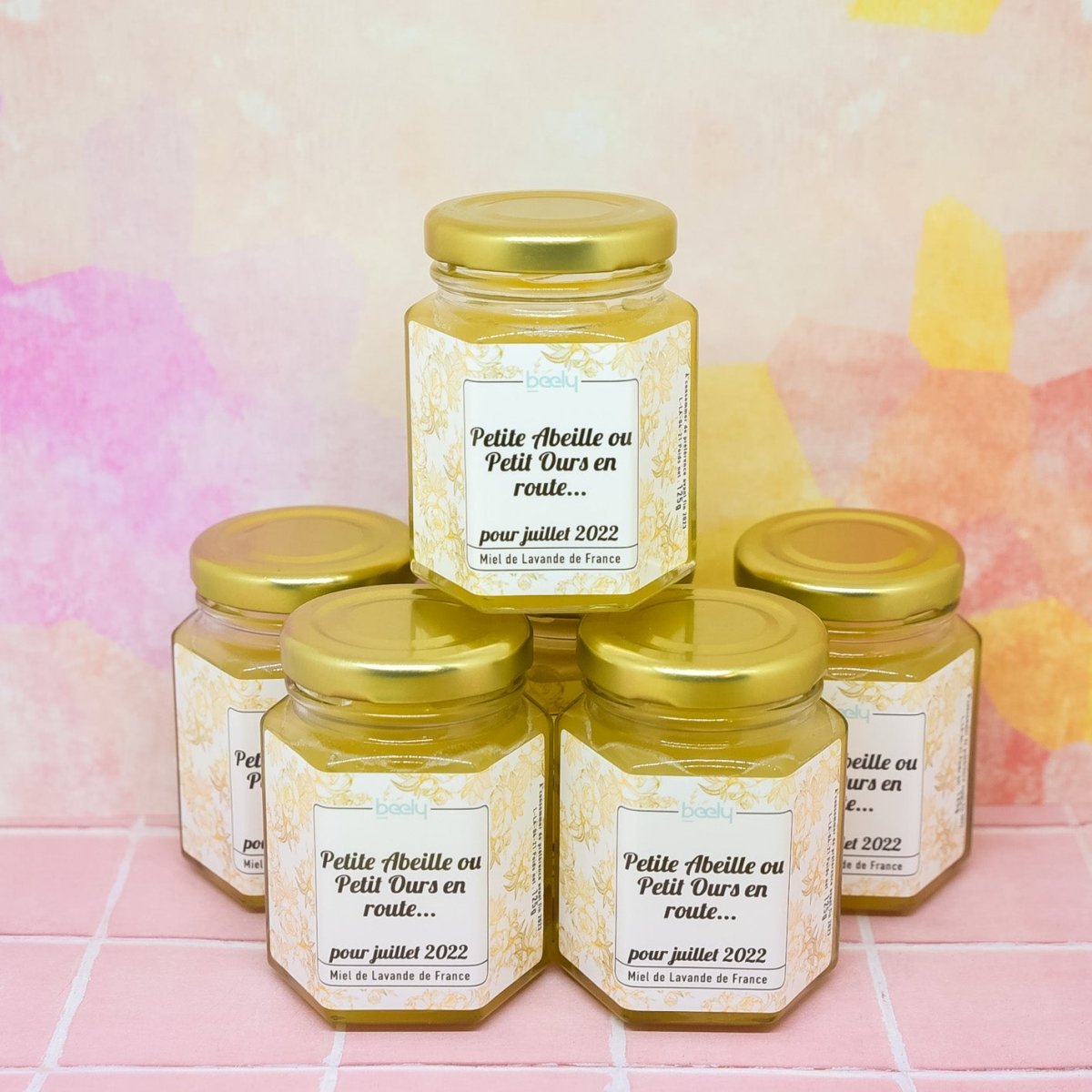 Pot de miel Roses en Or