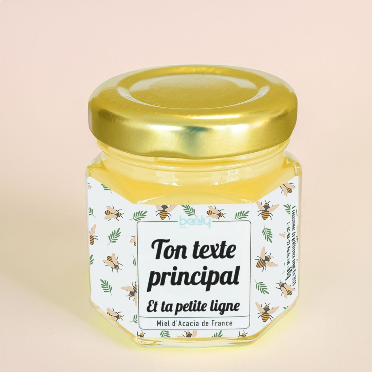 Pot de miel personnalisé Abeilles