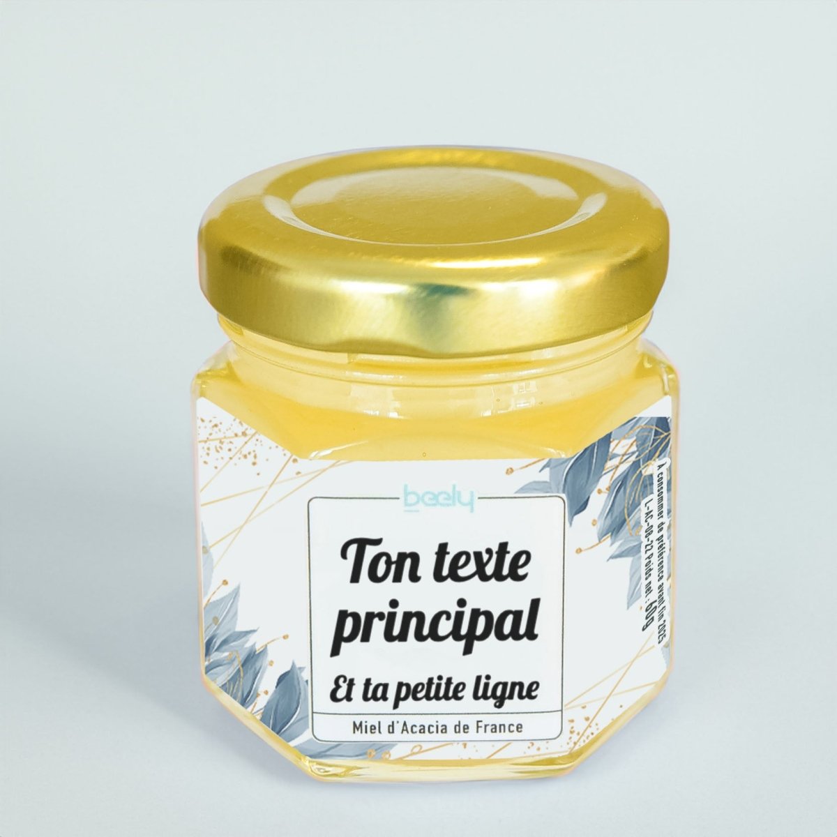 Pot de miel Bleu et Doré