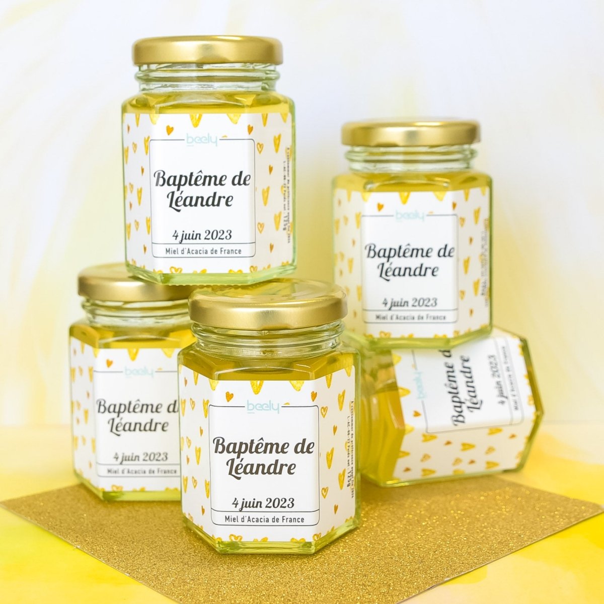 Design Coeurs Dorés