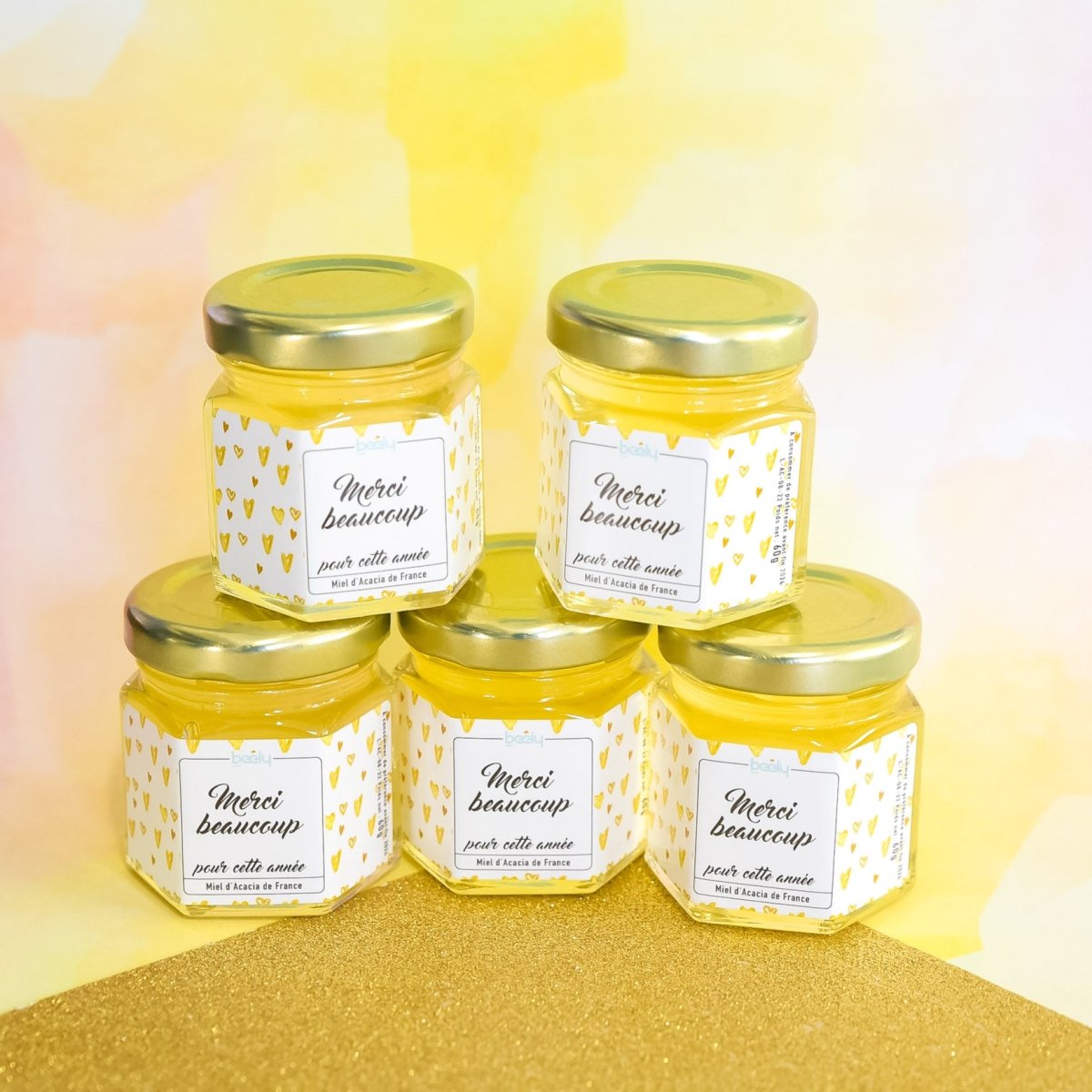 Design Coeurs Dorés