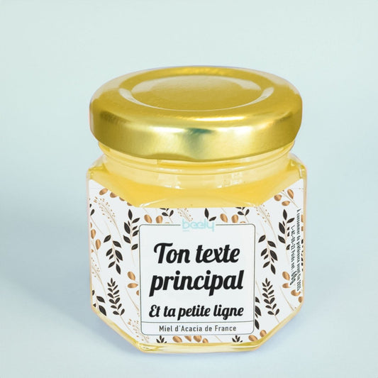 Pot de miel personnalisé Elégant