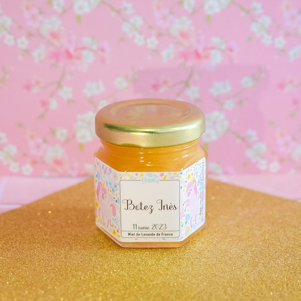 petit cadeau invité personnalisé licorne pour anniversaire, baptême naissance