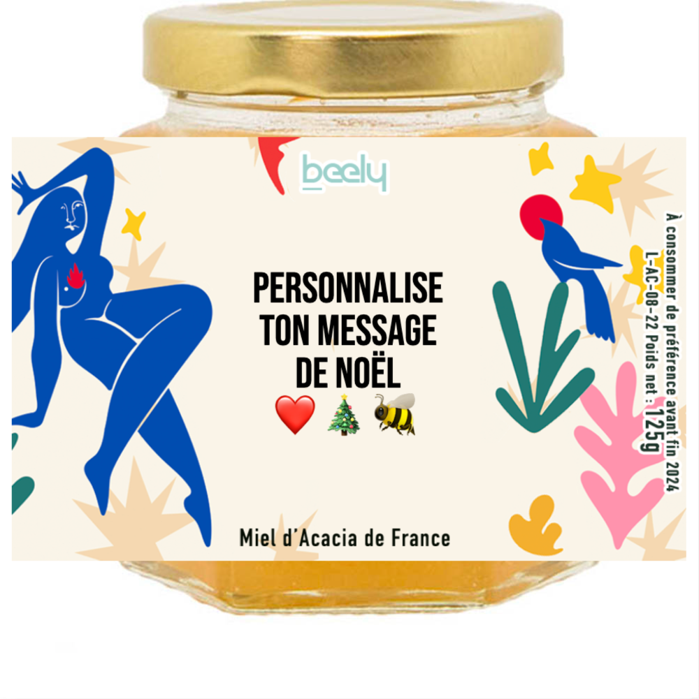 pot de miel de noel pour table