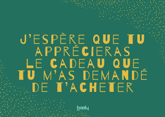 Message de Noel humoristique