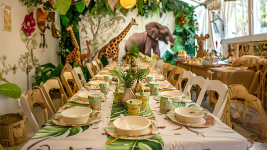 Organiser un baptême Jungle idées décoration