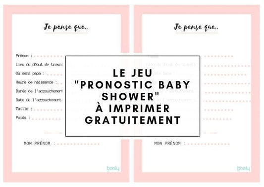 fiche Pronostic Baby Shower à imprimer