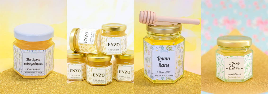 du miel comme Petit cadeau pour les invités d'anniversaire
