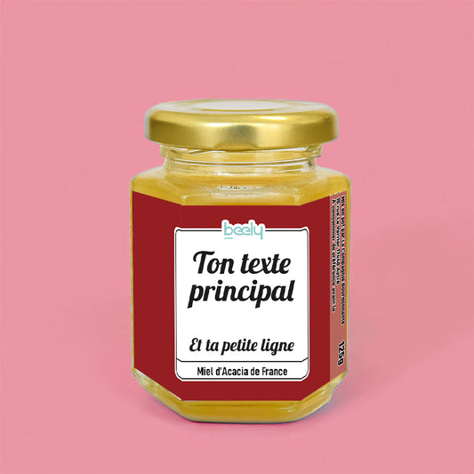 Pot de miel Rouge 125g