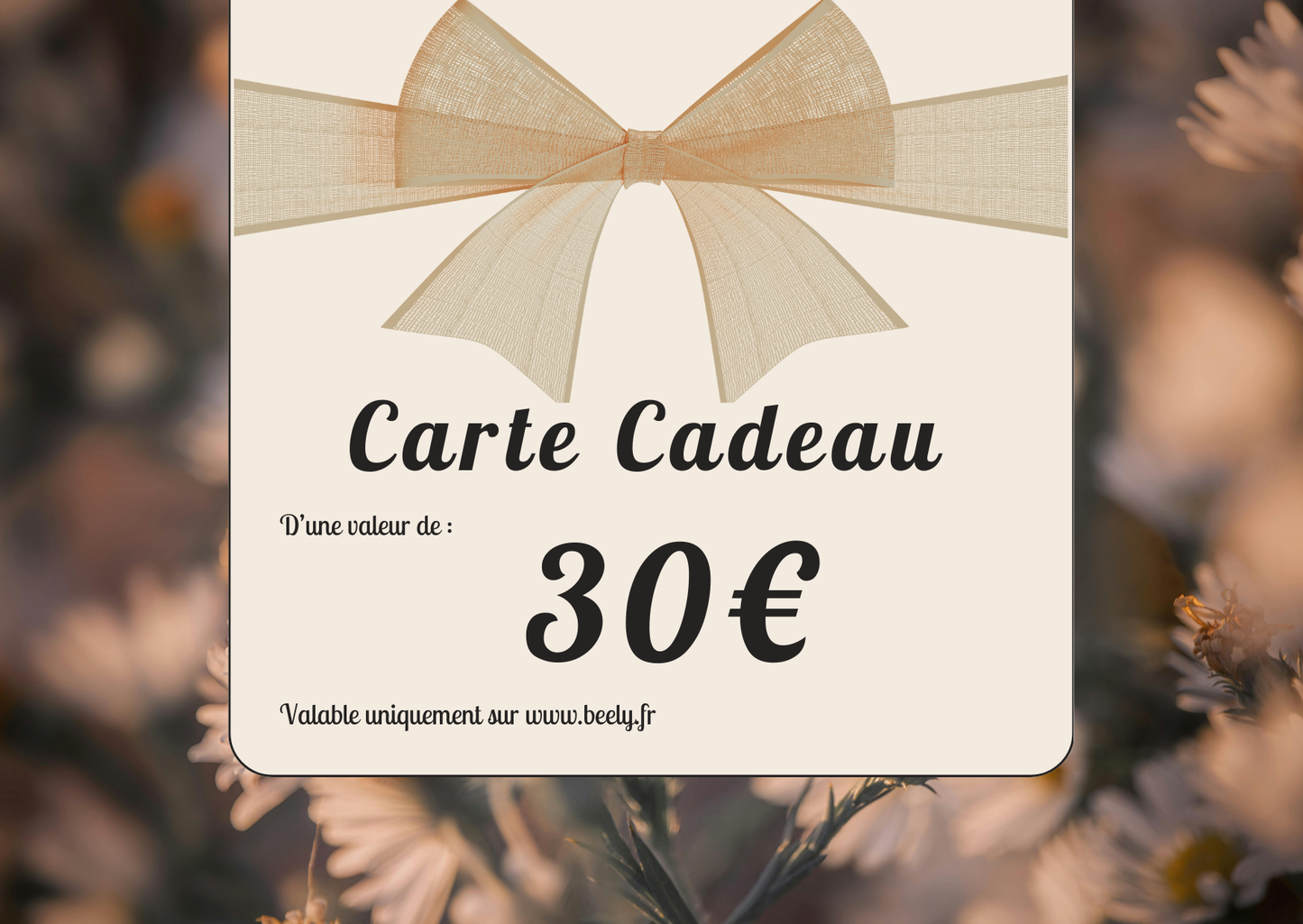 Nos Cartes Cadeaux dématérialisées