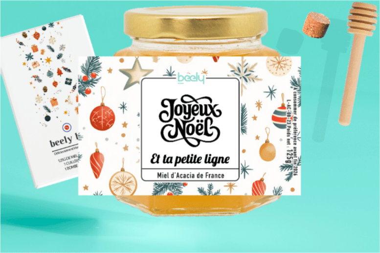 Beely Box de miel Joyeux Noël