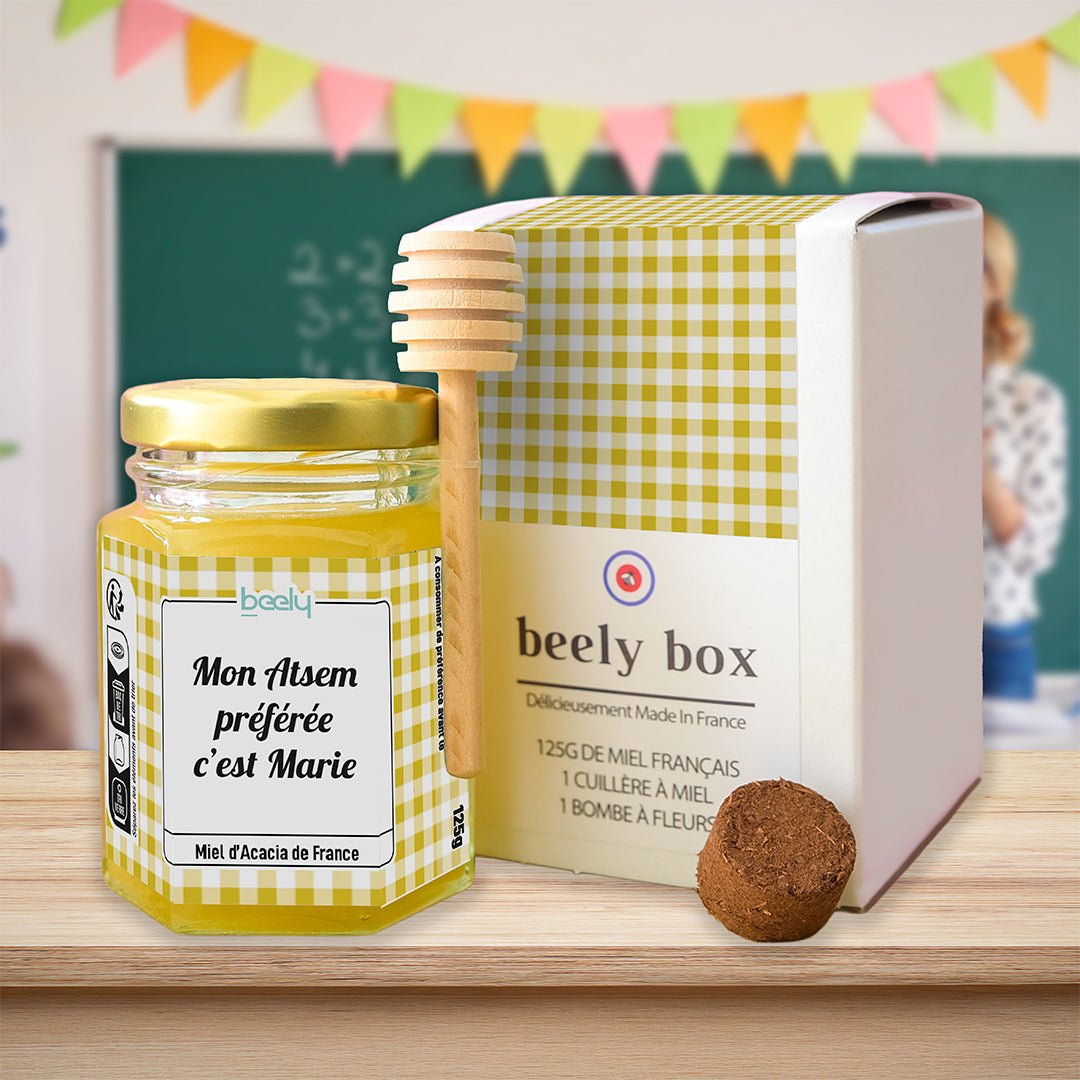 Box de Miel comme cadeau Atsem personnalisé
