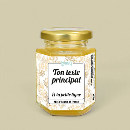 Pot de miel Roses en Or 125g