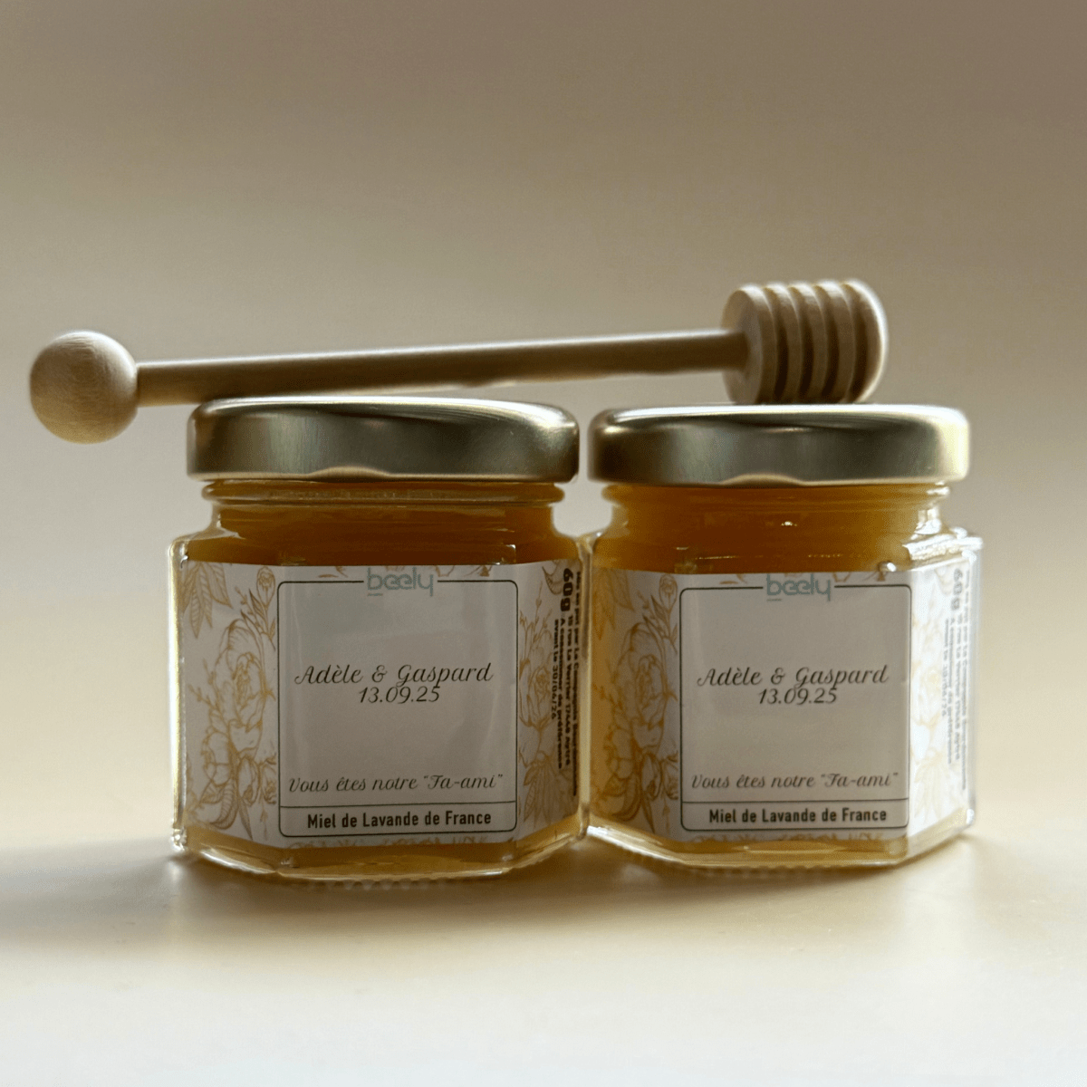 Pot de miel Roses en Or