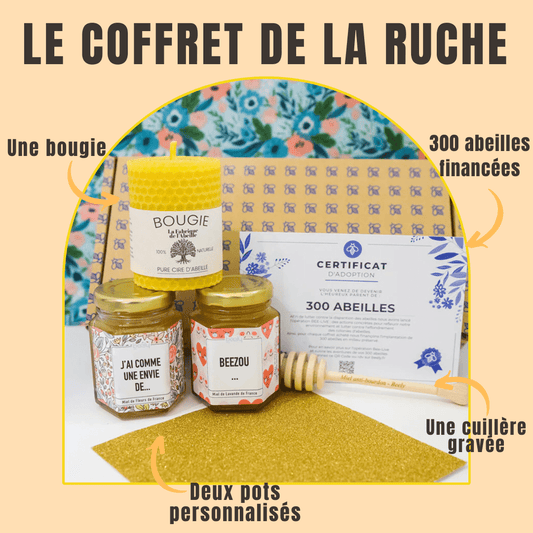 Kit pot de miel personnalisé & cuillère en bois – With love, Ilana