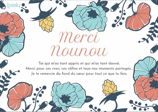 Texte Remerciement Nounou Fin De Contrat