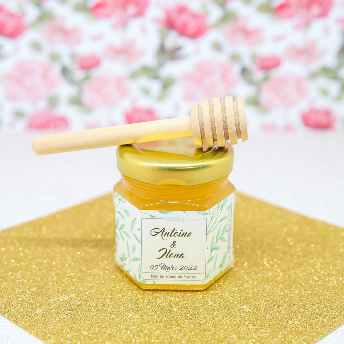 DESIOLE Cuillère à miel en bois – Cuillère à miel en bois pour fête de  mariage, cadeau artisanal : : Cuisine et Maison